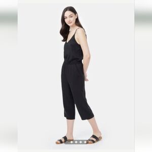 Tentree Tencel Breeze wide-leg ankle crop jumpsuit, size small